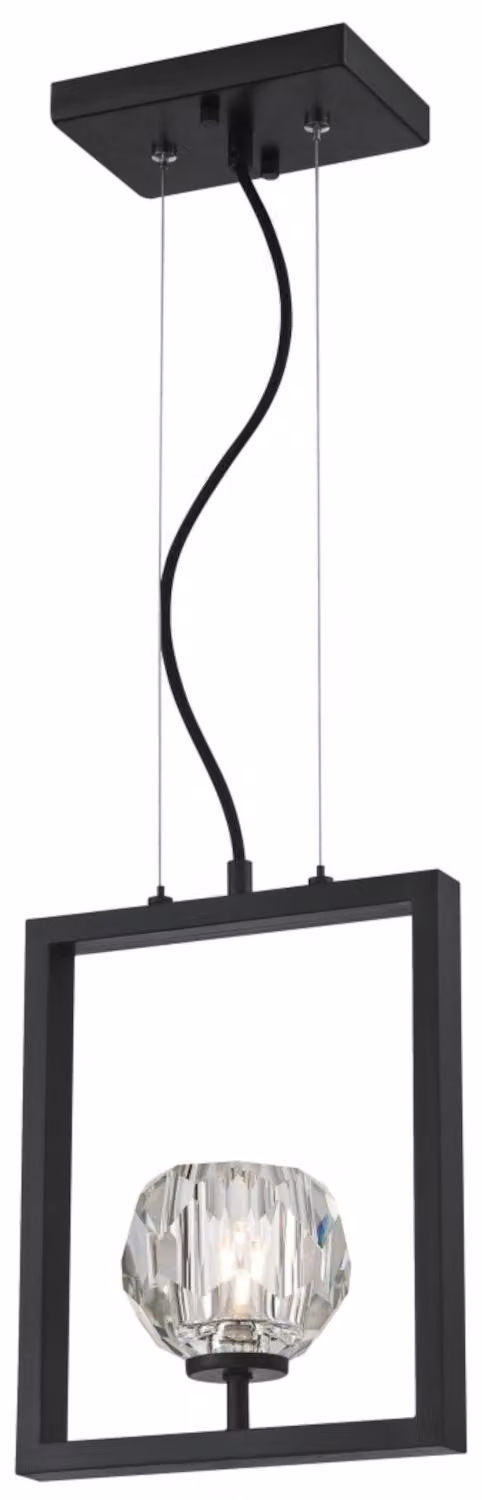 Lampada a sospensione monolampada Zoa Gun Metal