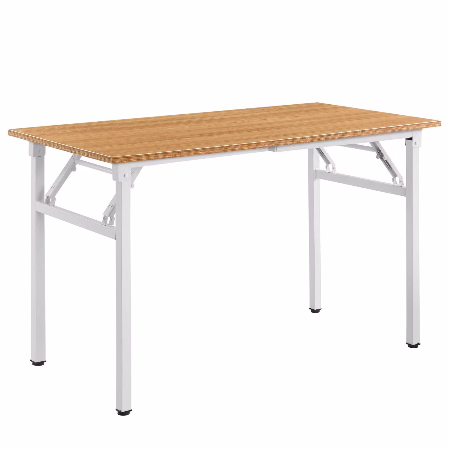 In And OutdoorTavolo da pranzo Jaycee - scrivania - 120 x 60 x 75 - 76,4 cm - pieghevole - regolabile - faggio e bianco - design moderno