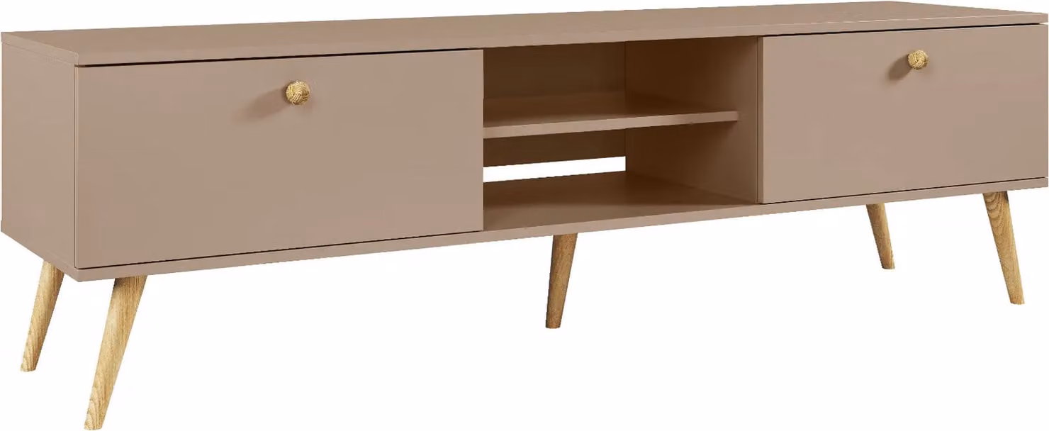 Mobile porta TV NILSA - beige/marrone
