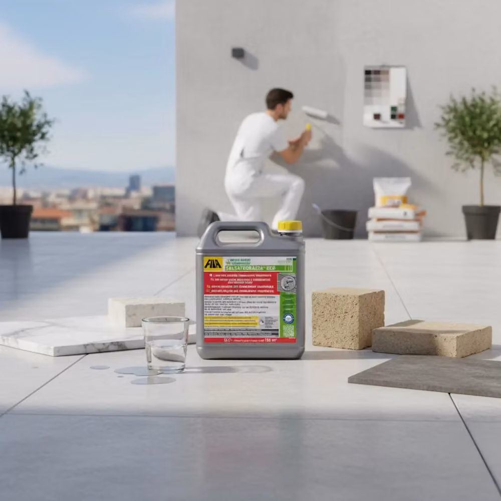 Fila Salvaterrazza Eco Protettivo Anti Infiltrazione Traspirante Consolidante Trasparente Opaco 5 l – 2