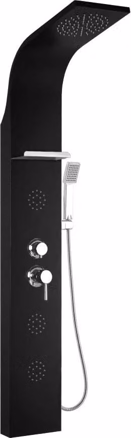 Mexen Borg pannello doccia, nero - 7615-03-70