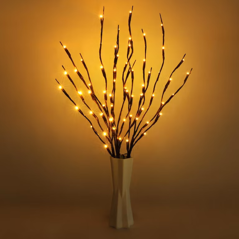 Kit di 3 luci a LED per soffitto, lunghezza 73 cm, luce bianco caldo, flessibili