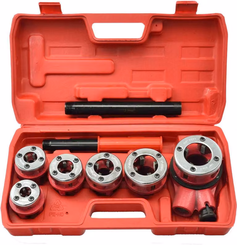 GEKO Maschi per tubi BSPT, set da 6 pezzi G01002