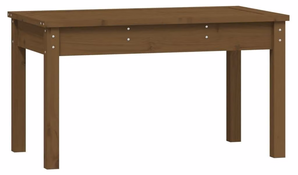 Panca da giardino in legno massello di pino, dimensioni 80 x 44 x 45 cm