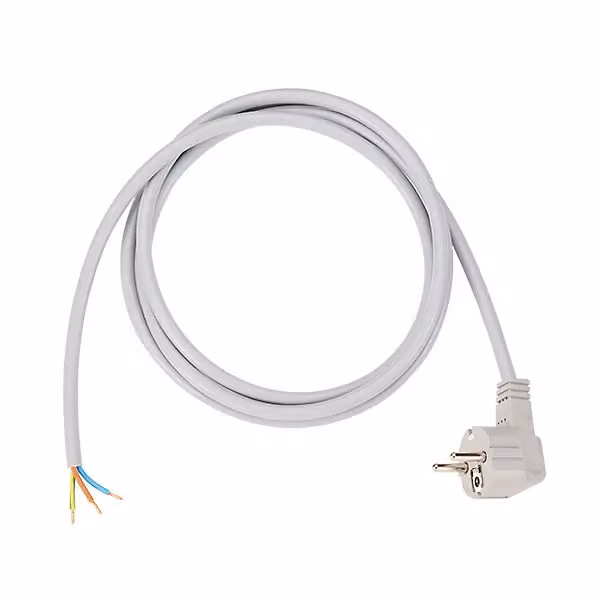 Cavo di alimentazione BACHMANN H05VV-F 3G1,5 3m, grigio, confezionato singolarmente