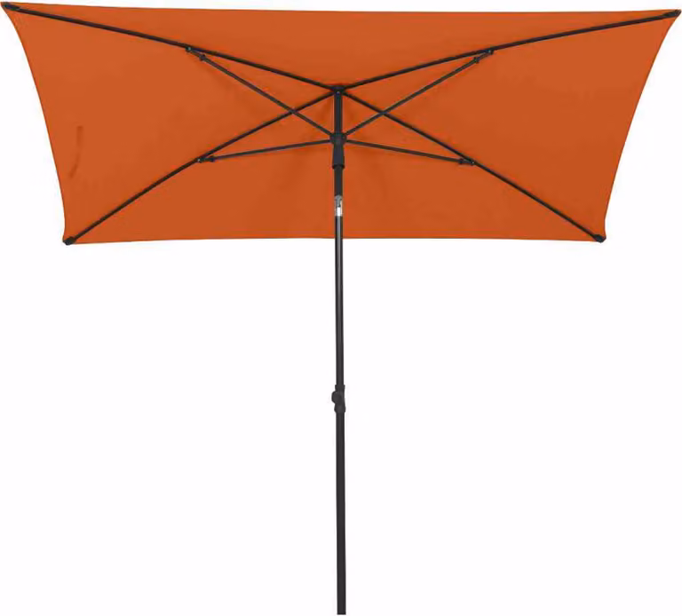 SIENA GARDEN Ombrellone a palo centro città antracite/terracotta 140x210cm