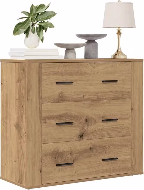 Mobile da cucina sospeso Design Mania in legno marrone opaco L: 80 cm, P: 33 cm, H: 70 cm