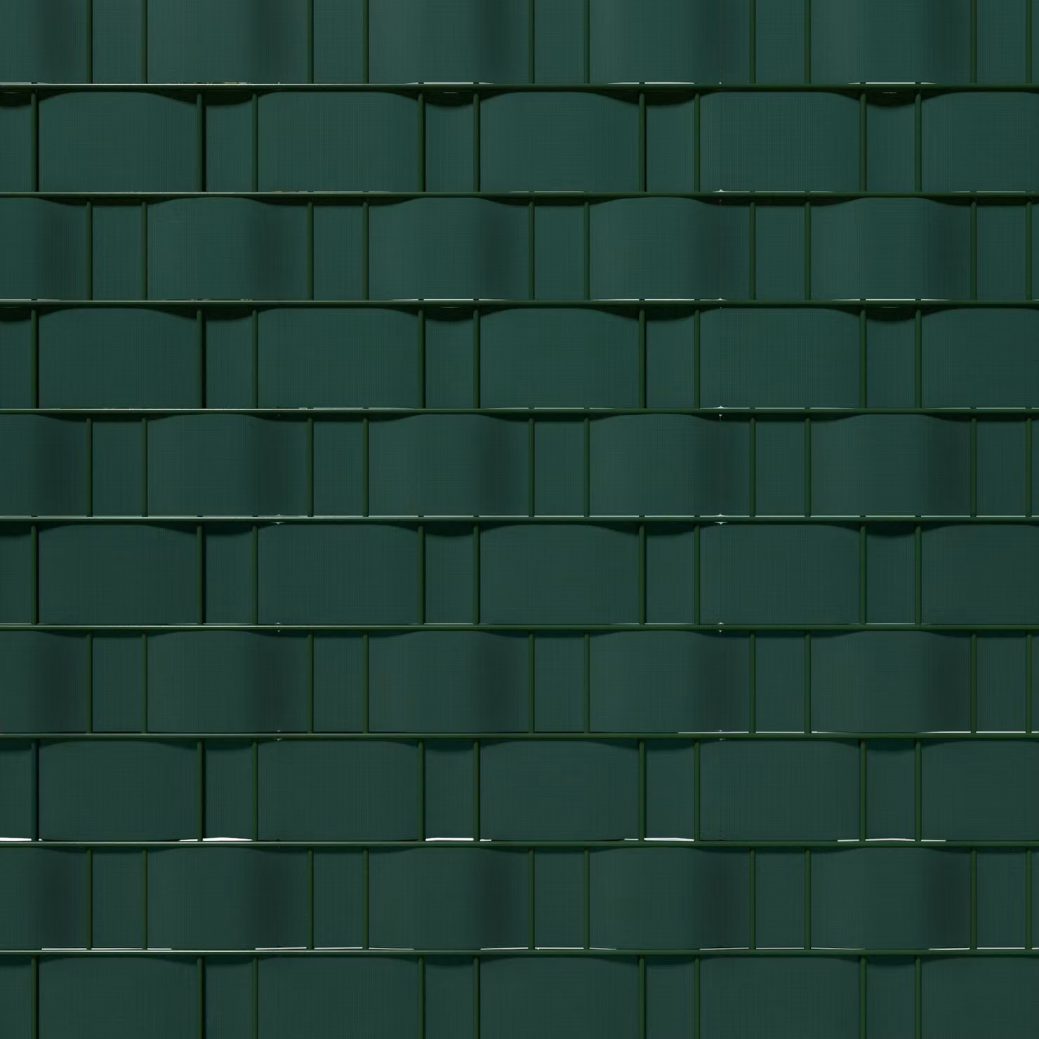 Frangivista in PVC semi-trasparente verde con clip per il fissaggio TecTake GmbH, Lunghezza: 70 m – 2