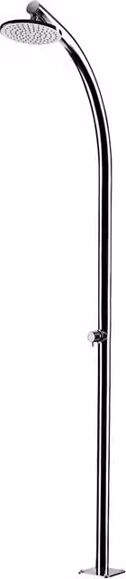 Miscelatore per doccia da giardino Ama Luxury Hera in acciaio inox color argento