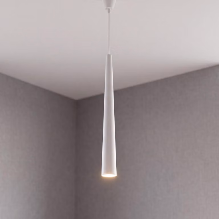 Lampada a sospensione moderna "Quebeck" in metallo bianco lampada a sospensione soggiorno sala da pranzo tavolo da pranzo
