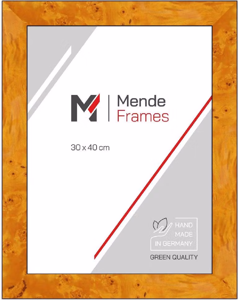 Cornice in legno MendeFrames H14E, decoro radice chiaro, 45x60 cm
