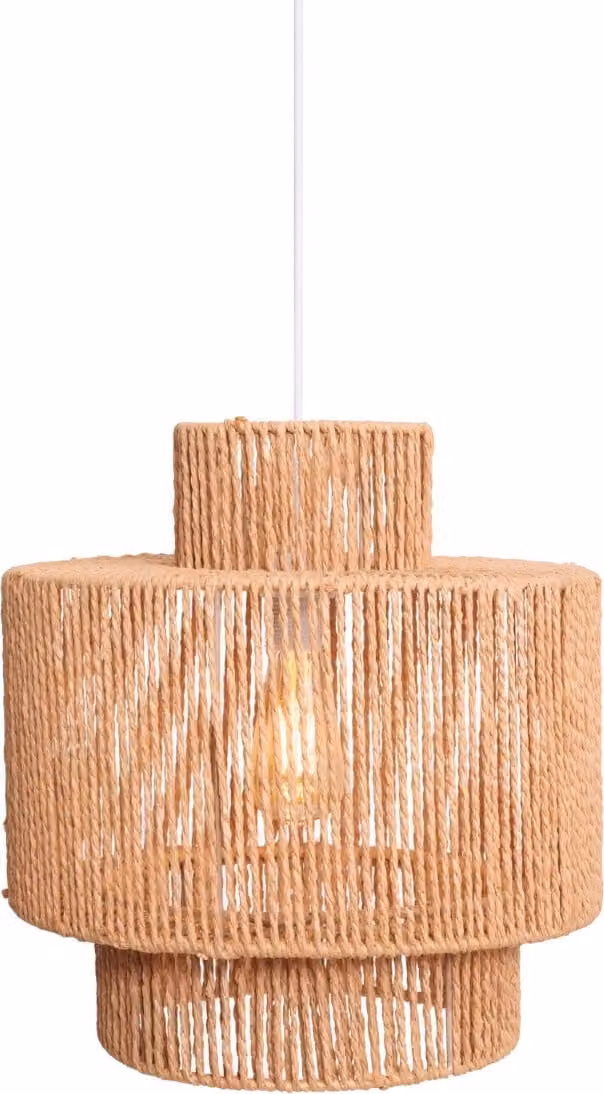 Lampada a sospensione LABRIZ bianca 1xE27x15W in carta, dimensioni: 165x35x35 cm, IP20, Maxlight
