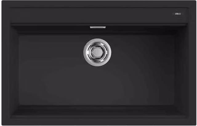 Lavello Elleci Incasso 1 vasca 79x51 Best 130 Keratek Plus Nero Black Assoluto LKB13086
