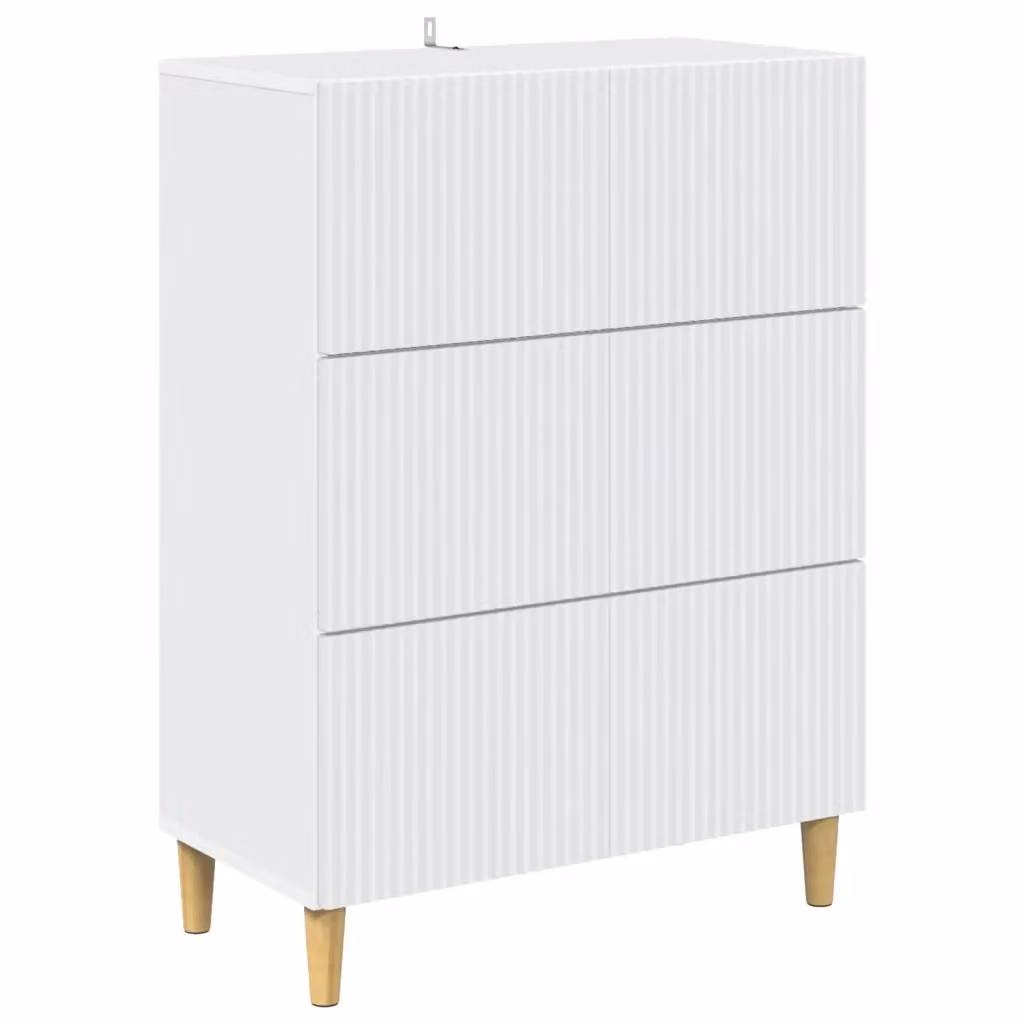 Mobile con Cassetti Moderno vidaXL Bianco L: 66 cm, P: 34,5 cm, H: 90 cm – 2