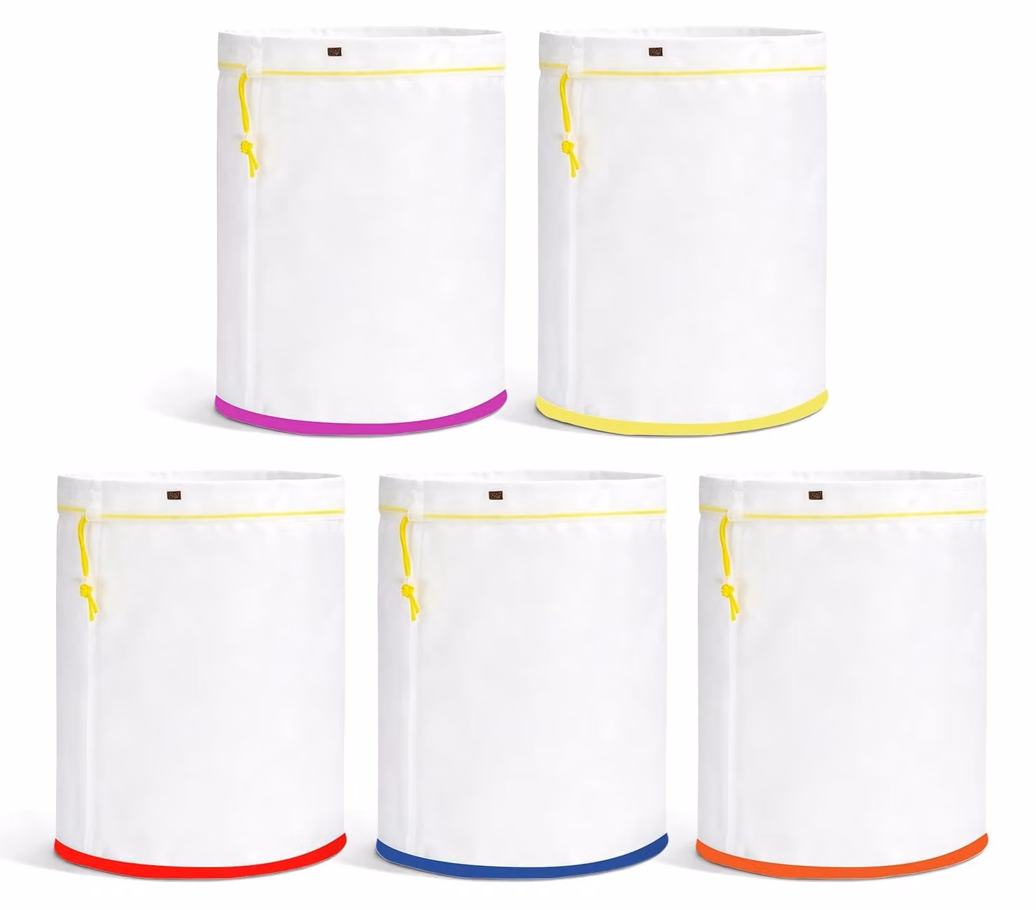 Set di sacchetti filtranti da 5 pezzi, con rete a bolle, dimensione della maglia da 25 a 220 µm