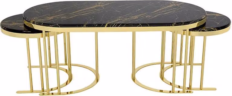 Couchtisch Kaffeetisch 3x Beistelltisch Designer Wohnzimmertisch Tische Modern