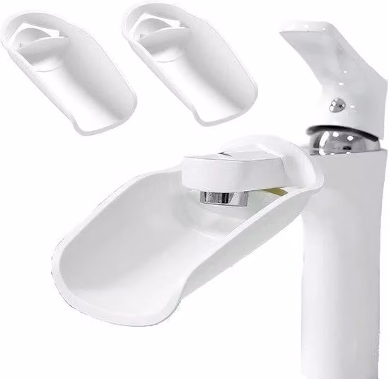 Prolunga per rubinetto adatta ai bambini | 3 pezzi | Bianco | Accessori per rubinetti