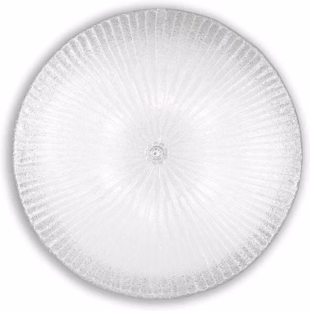 Plafoniera Classica Shell Vetro Trasparente 6 Luci E27