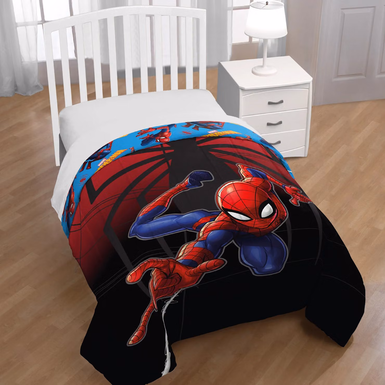 Yuma Trapunta Copriletto Singolo Spiderman Marvel Rosso in Microfibra L: 160 cm, P: 260 cm – 2