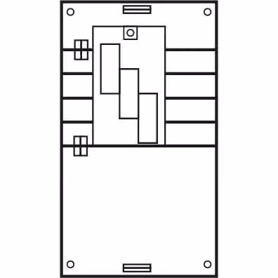 Pannello di sbarre collettrici ABN a 5 poli Lussemburgo 355A_1-pannello 1x XUS3-00_3-poli PAR351N