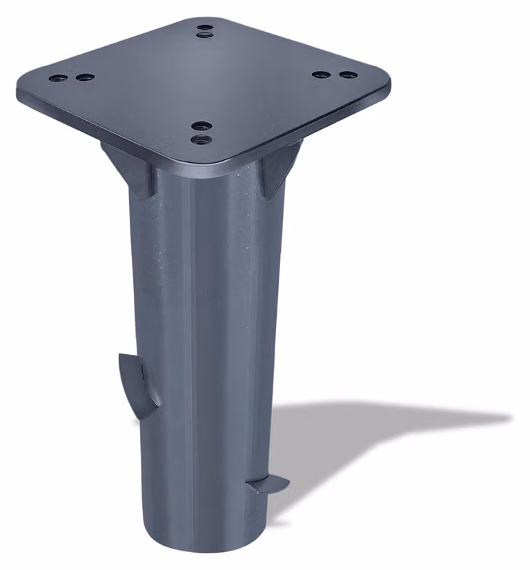 Solidchoice - Base universale per ombrelloni, dal design discreto e con ancoraggi per il terreno