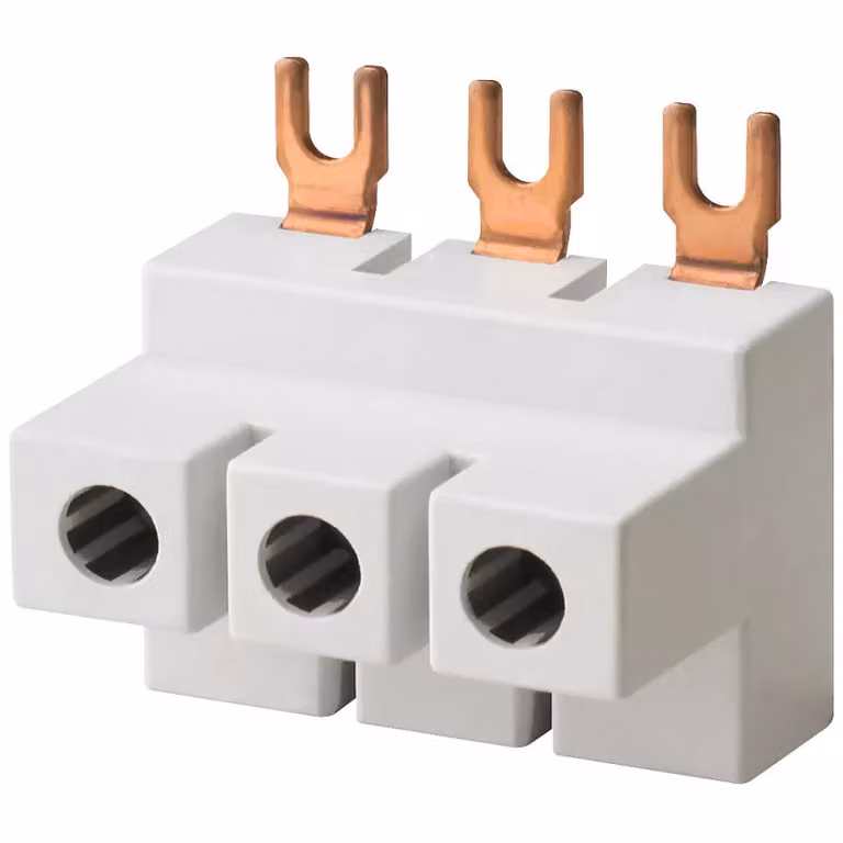 Morsetto di collegamento Siemens a 3 poli, passo 15 mm, 25 mm², versione a forcella, 5ST2600