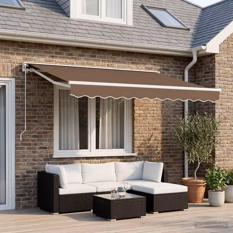 Maison Exclusive - Telo di ricambio per tenda da sole, dimensioni 3 x 2,5 m, colore beige, in poliestere