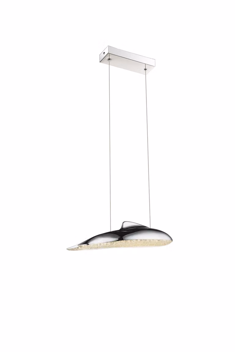 Lampada a sospensione Globo Preston, finitura cromata, 1 LED; codice prodotto: 56131-18H