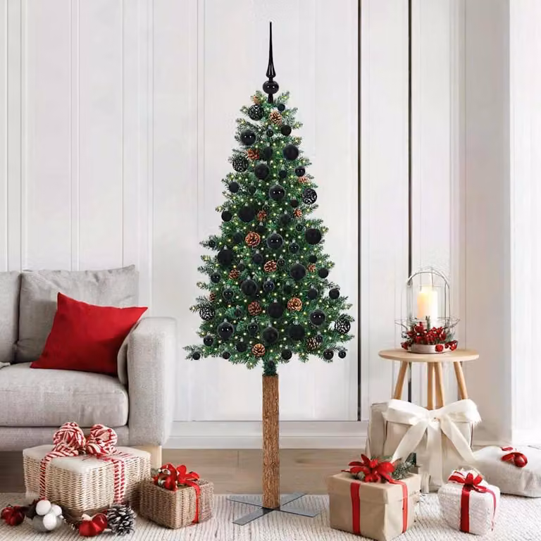 Maison Exclusive - Albero di Natale sottile, verde, 180 cm