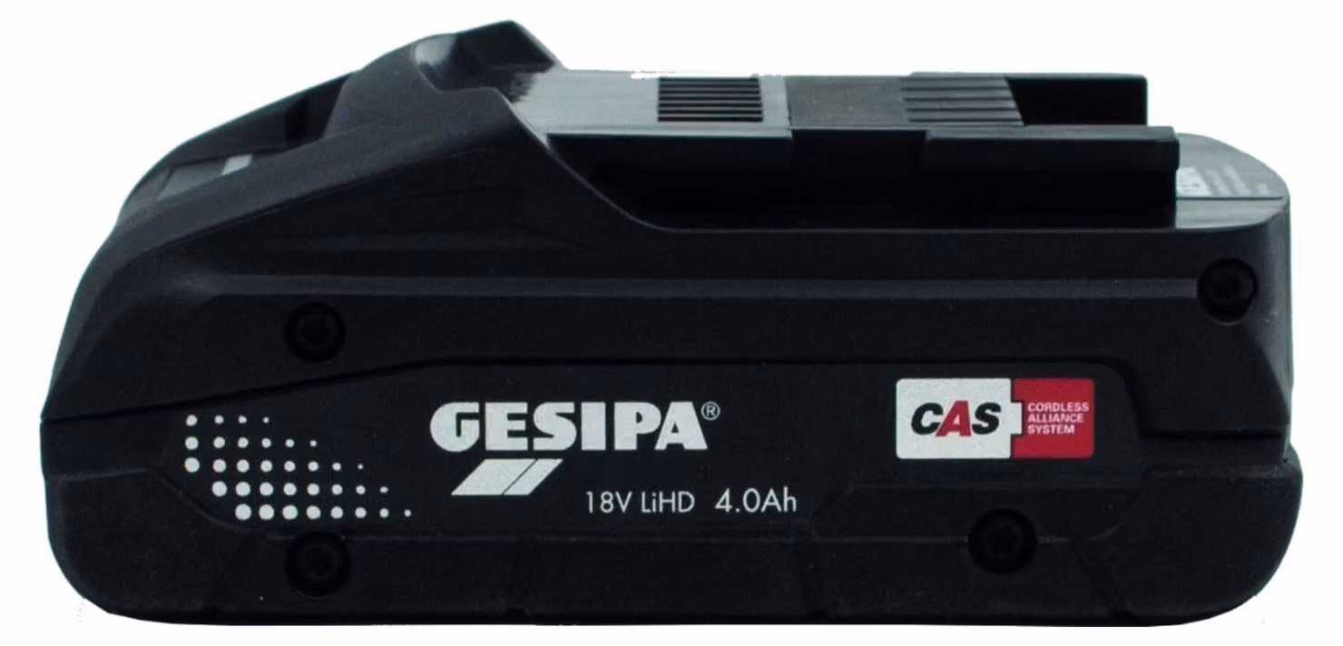 GESIPA Akku Pack für Blindnietsetzgerät Spannung 18 V, 4,0 Ah, Li-Ion