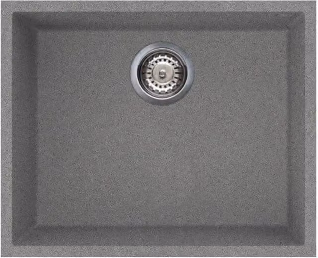 Lavello incasso monovasca sottotop 54x44 Smeg VZUM57TT titanio