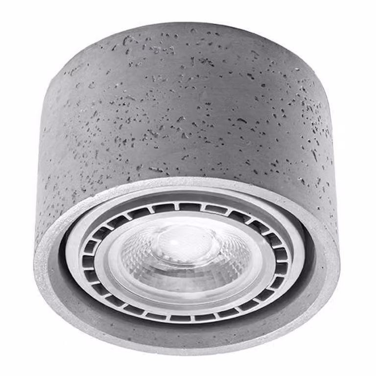 Lampada da soffitto BASIC 1 in cemento 1xGU10/ES111 10W calcestruzzo 9x14x14cm Sollux Lighting