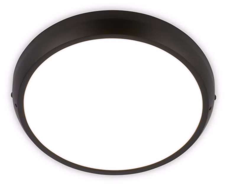 BRILONER - Lampada da soffitto a LED, grado di protezione IP44, luce bianca neutra, colore nero, diametro 27,5 cm