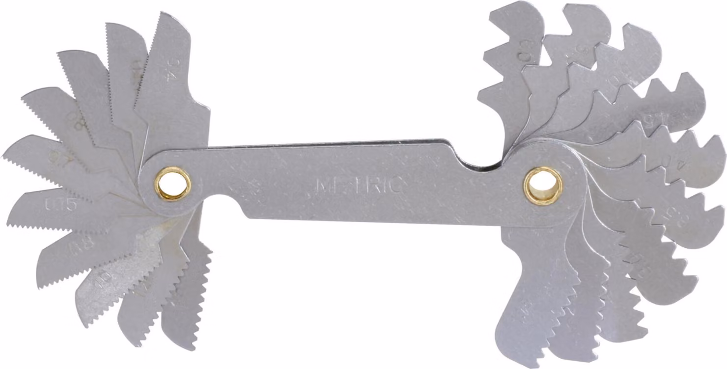 KS TOOLS Calibro per filettatura, misure in pollici, 22 pezzi ( 301.0090 )