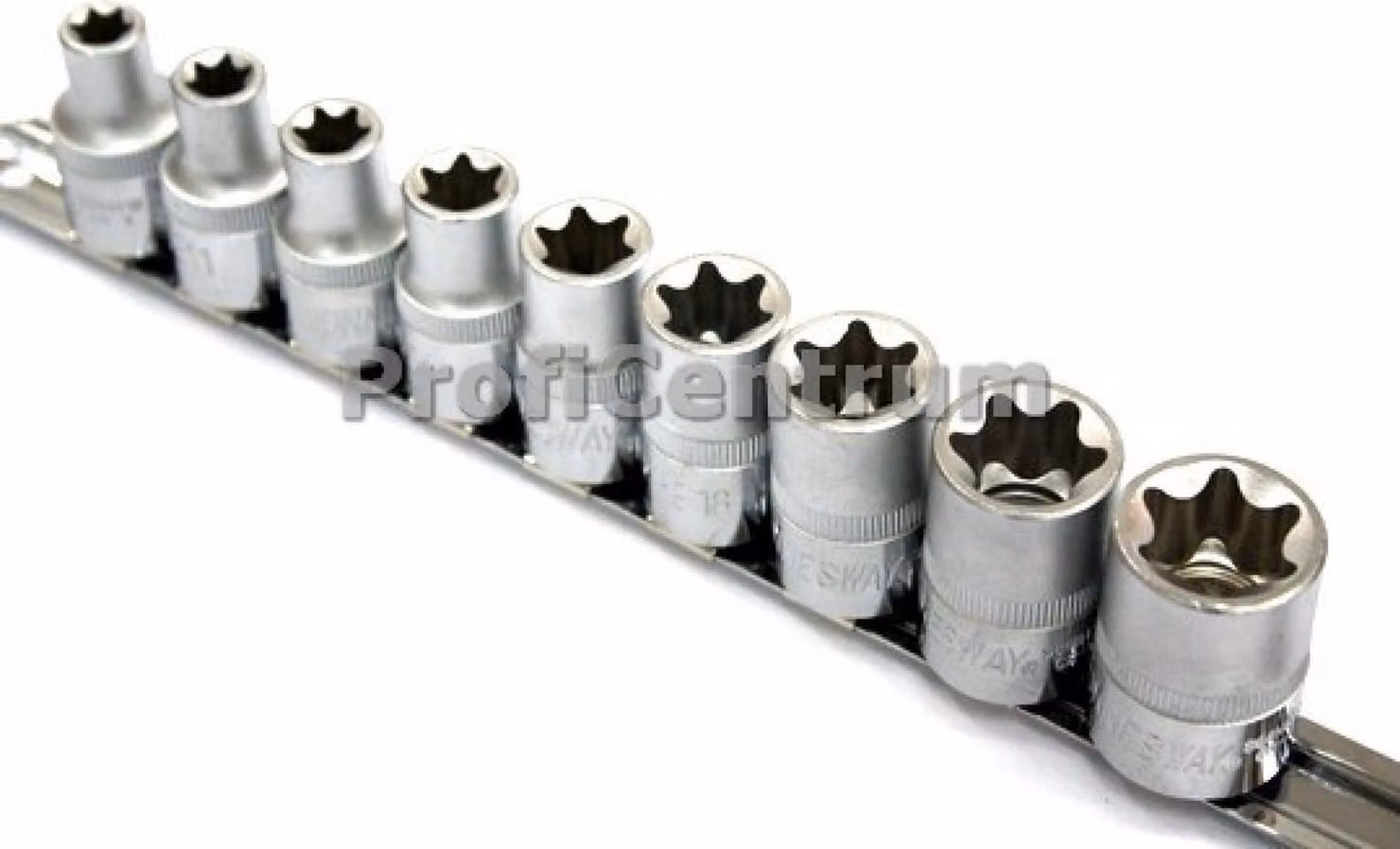 Set di prese Jonnesway 9 elementi. (1/2") torx s06h49s
