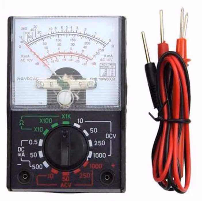 Multimetro analogico miniaturizzato da 110A, portatile e con diverse funzioni di misurazione