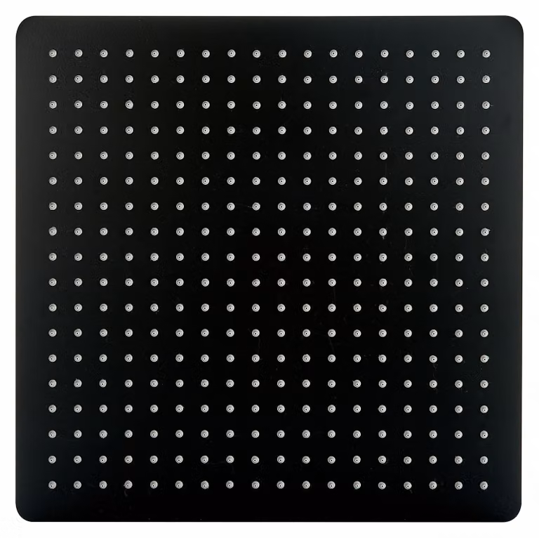 Soffione doccia a pioggia XXL in acciaio inossidabile DPG2001 - Superpiatto - 40 x 40 cm - Nero