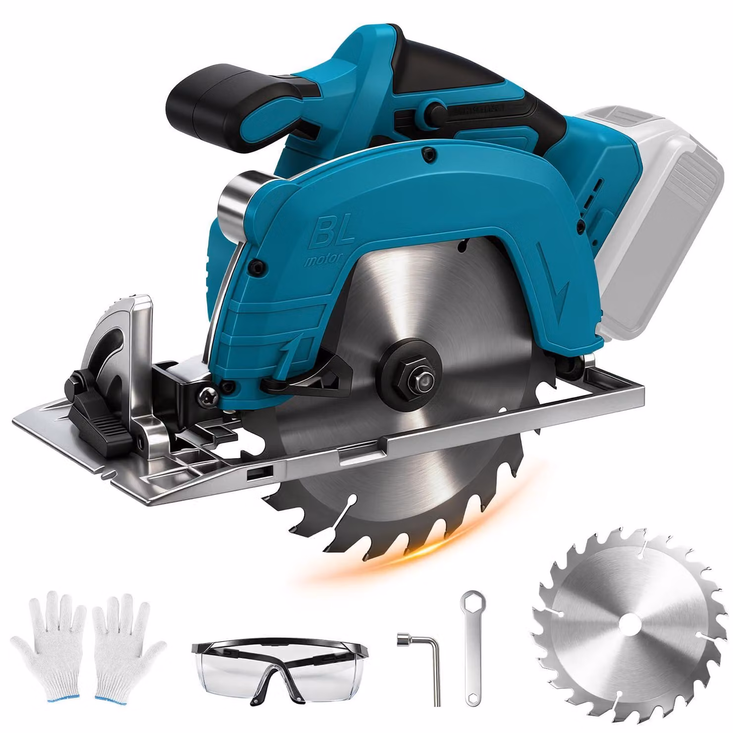 Troncatrice circolare portatile da 18 V, diametro disco da 7 pollici, ideale per uso professionale