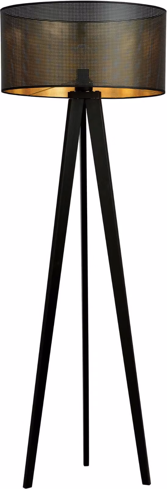 Lampada da terra Emibig 1xE27 60W ASTON LP1 NERO/ORO 1148/LP1