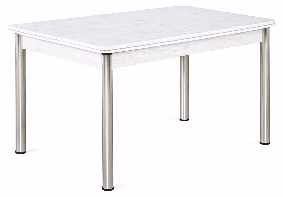 Tavolo, stile moderno, colore bianco, ideale per la sala da pranzo, design versatile, forma rettangolare, materiale: legno