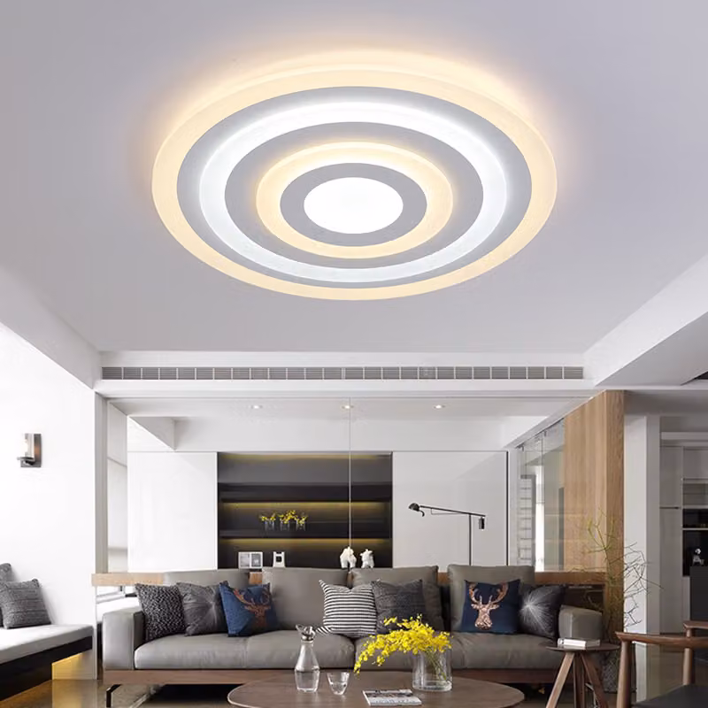 Plafoniera LED XW096 Ø 50 cm 68W con telecomando Colore della luce/luminosità regolabile Paralume in acrilico LED