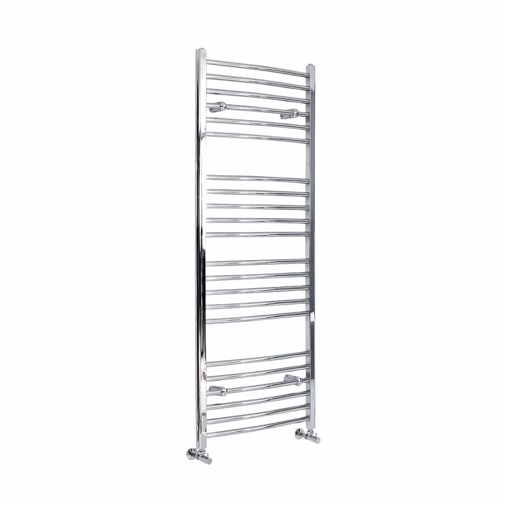 Scaldasalviette Curvo Cromato - Termoarredo Bagno - 1600 x 500mm - 420 Watt - Kent