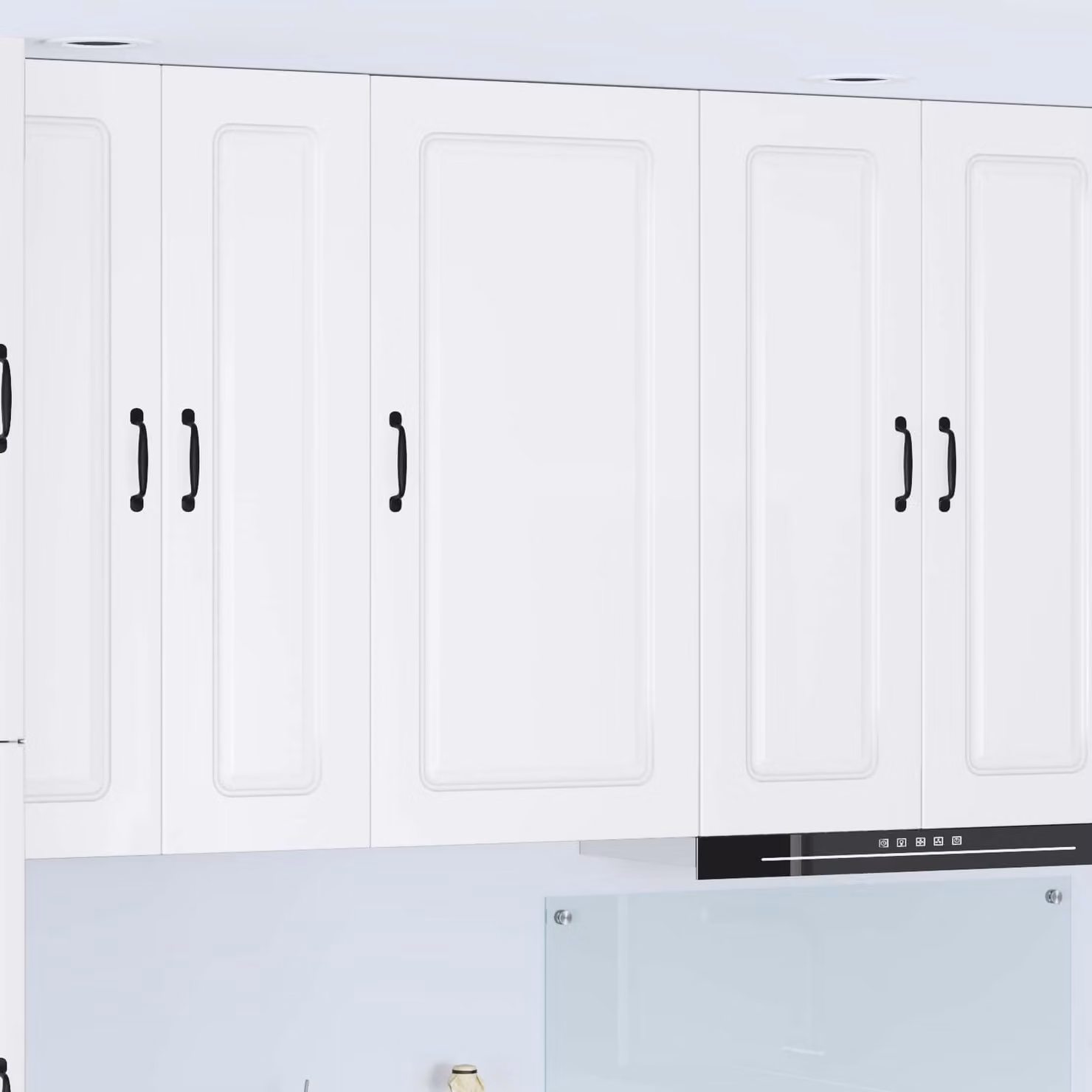 vidaXL Pensile da cucina moderno in MDF bianco lucido L 50 cm, P 31 cm, H 100 cm