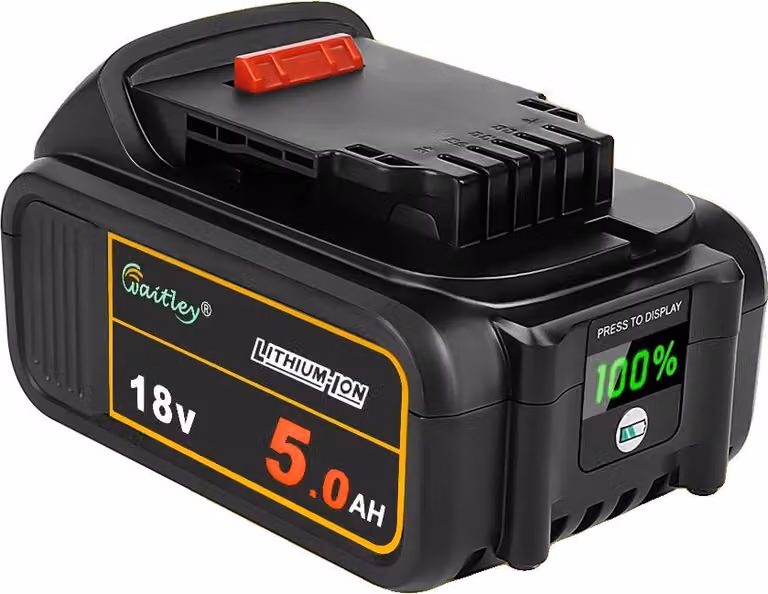 Batterie ricaricabili per utensili elettrici, capacità 5 Ah, compatibili con utensili elettrici da 18 V e 20 V, 1 batteria da 5 Ah