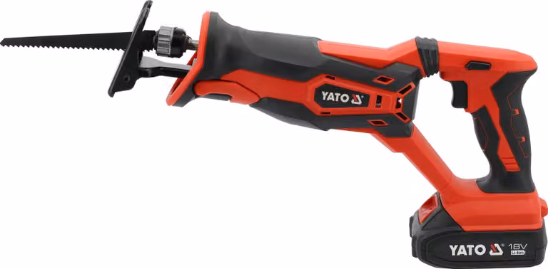 Seghetto alternativo a batteria 18 V, corsa 25,4 mm (1 batteria da 2 Ah)