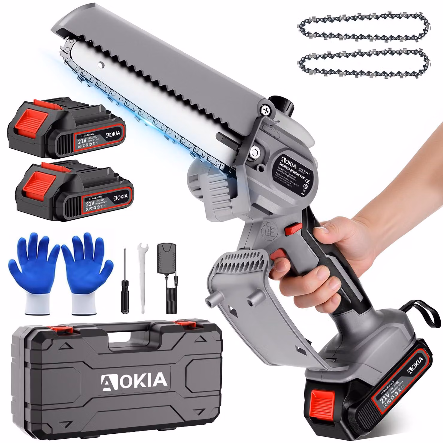 Troncatrice portatile senza fili - Lame da 15,24 cm - 880 cavalli vapore - Blocco di sicurezza