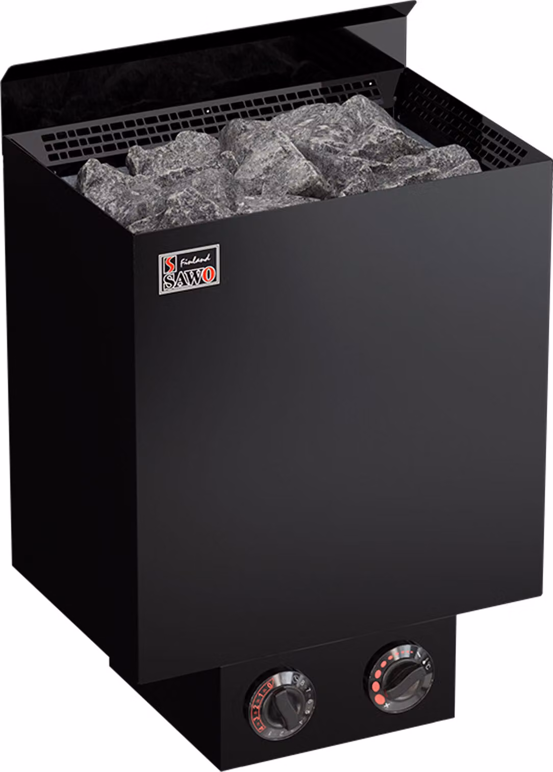 Stufe per sauna Sawo Nordex 6,0 kW, nero | con comando integrato | NRN-60NB-BL-Z-C