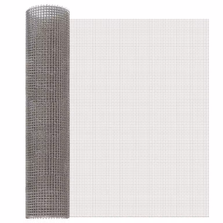 Rete per schermatura vidaXL in acciaio inossidabile Argento L: 60 cm, P: 500 cm