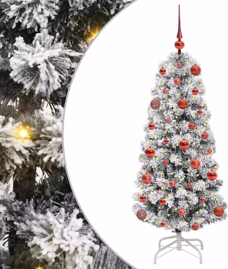 Albero di Natale Artificiale con Rami Pieghevoli 120 cm