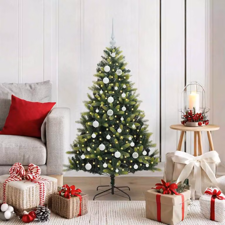 Maison Exclusive - Albero di Natale artificiale fiammato 150 LED verde 120 cm